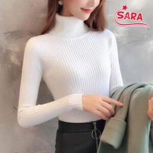 blusão com gola alta